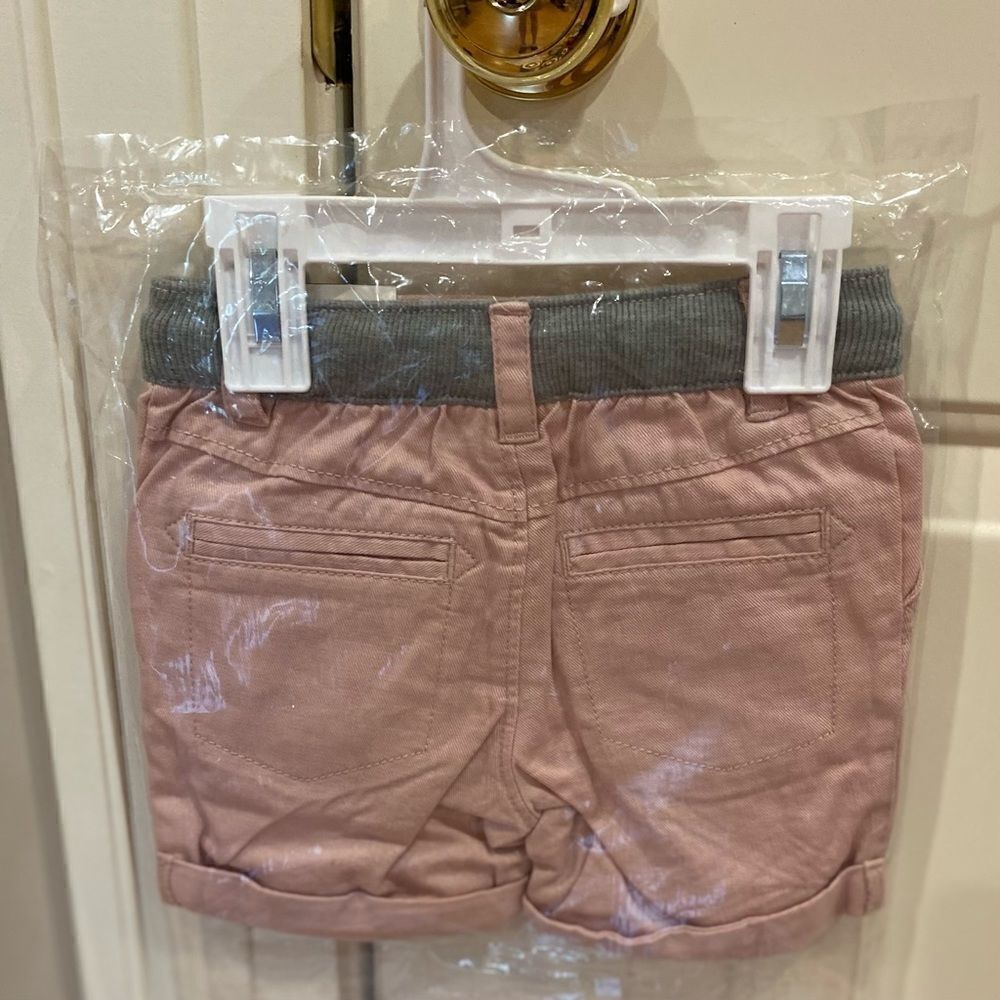 Cat & Jack Girls Pink Drawstring Shorts - Picture 3 of 3